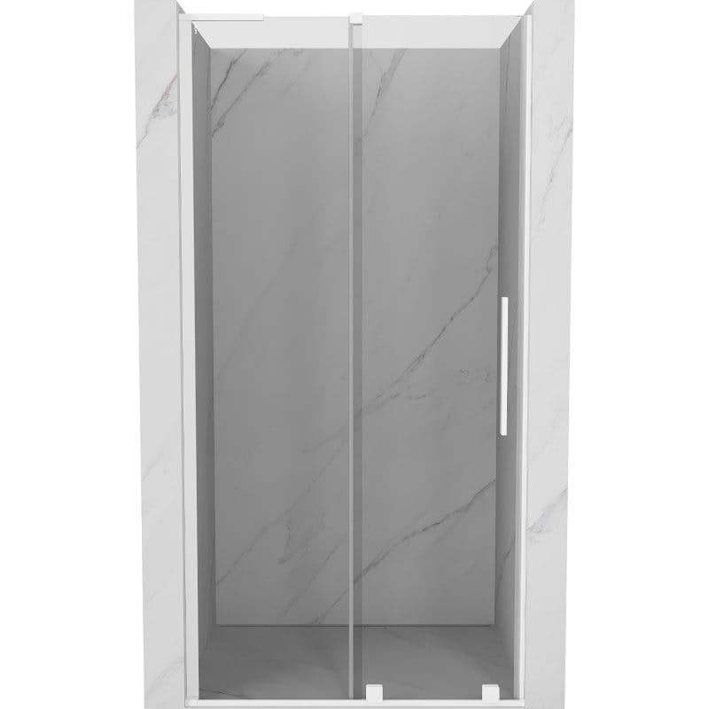 MEXEN/S - Velar L posuvné sprchové dvere 100, transparent, biela 871-100-003-01-20 1