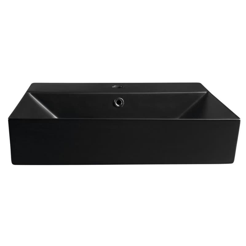 ISVEA - SISTEMA keramické umývadlo 60x42cm, čierna mat 10SF50060-2N 3