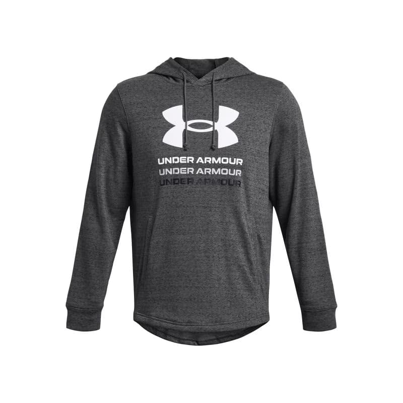Pánska mikina s kapucňou UNDER ARMOUR UA Rival Terry Graphic Hood-GRY 3