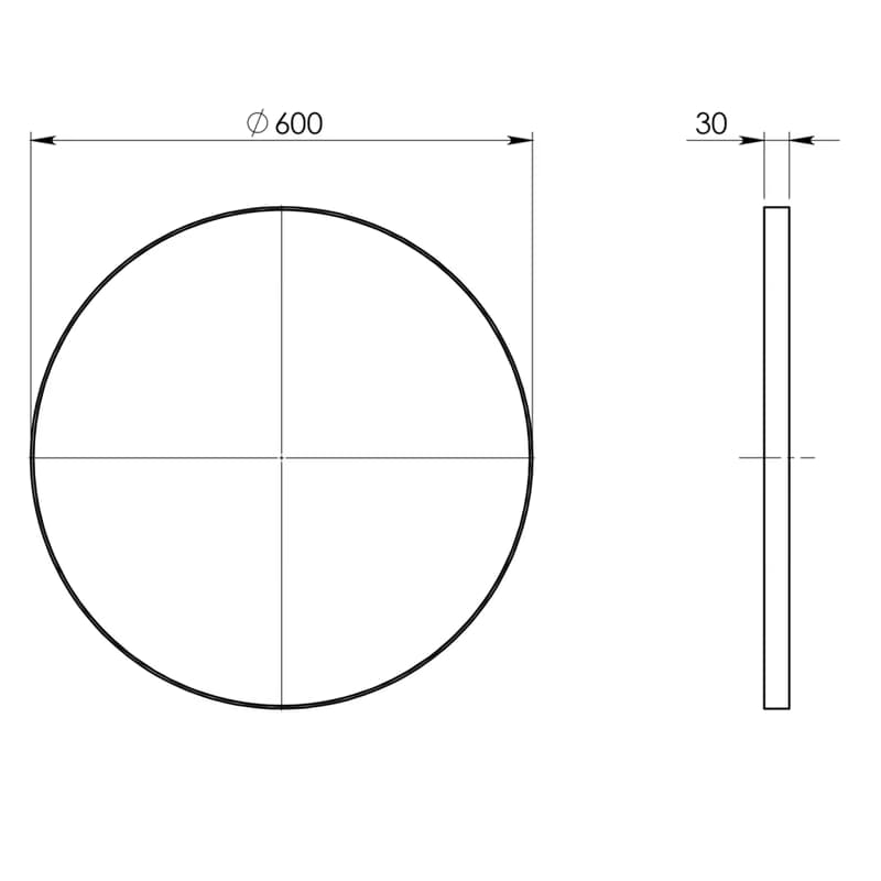 Gedy - Zrkadlo guľaté v plastovom ráme ø 60 cm, biela 600002 2