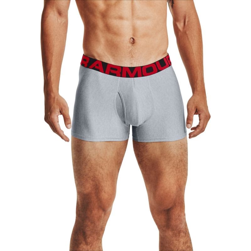 Pánske boxerky UNDER ARMOUR UA Tech 3in 2 Pack-GRY 5