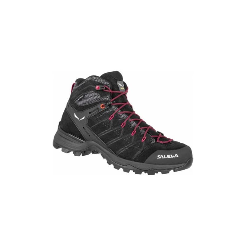 Dámska členková turistická obuv SALEWA Alp Mate Mid PTX W black out virtual pink 1