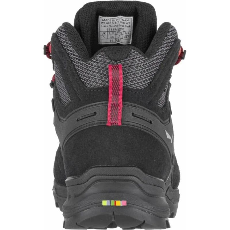 Dámska členková turistická obuv SALEWA Alp Mate Mid PTX W black out virtual pink 5