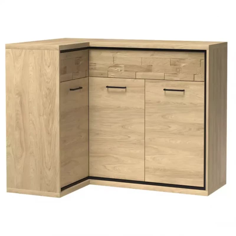 Komoda Rohová Doska M15* Odraz Mediolan Natural Hikora 1