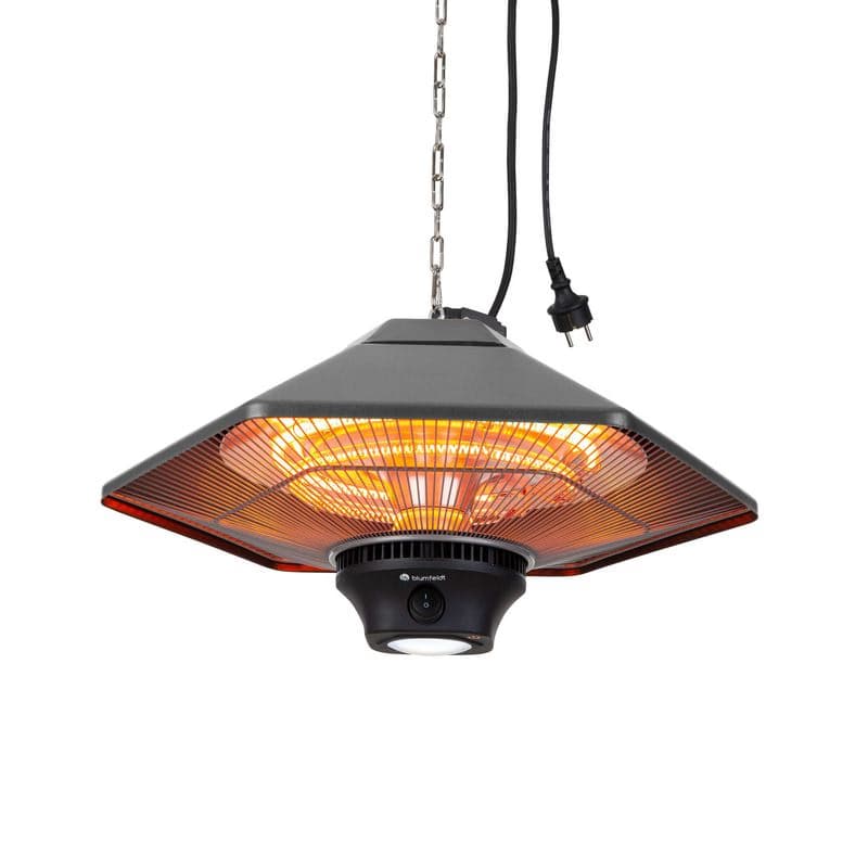 Blumfeldt Heat Hexa, infračervený ohrievač, 800/1200 W, halogén, IP34, LED, bronzový