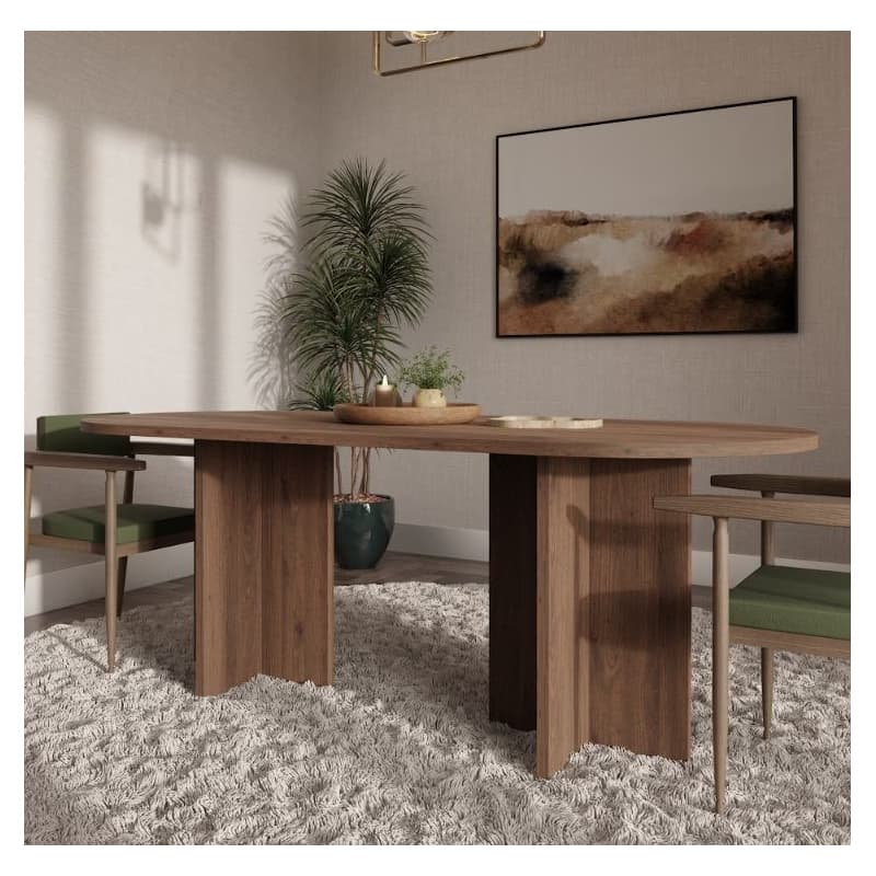 ArtLemp Jedálenský stôl OLEN | orech okapi 6