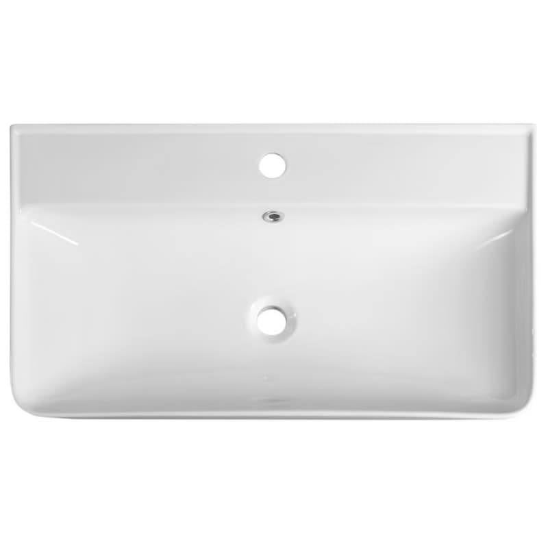 AQUALINE - ZEN keramické umývadlo nábytkové 80x45cm, biela 3080 4