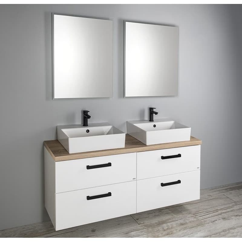 AQUALINE - VEGA doska pod umývadlo 125x45cm, dub platin VG730 3