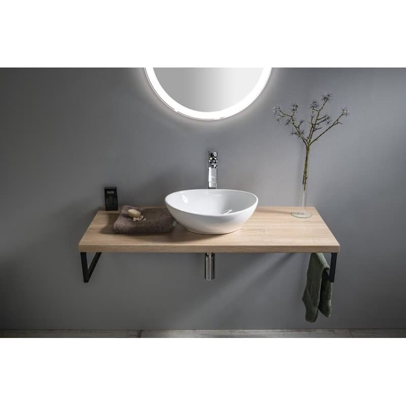 AQUALINE - VEGA doska pod umývadlo 125x45cm, dub platin VG730 5