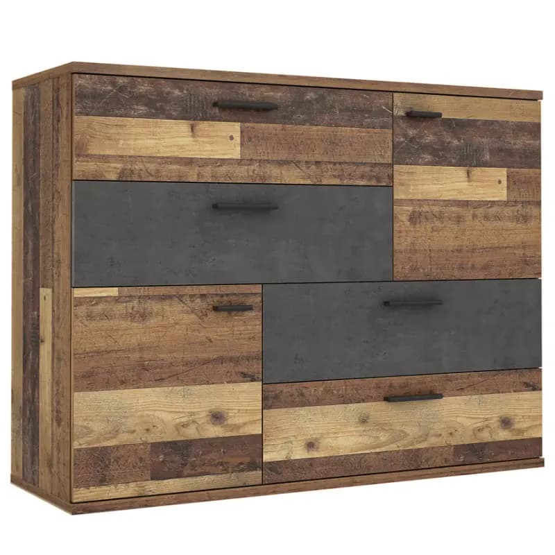 Komoda Skive Old Wood Vintage/betón 1