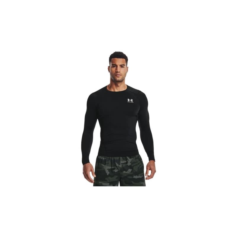 Pánske kompresné tričko s dlhým rukávom UNDER ARMOUR UA HG Armour Comp LS-BLK