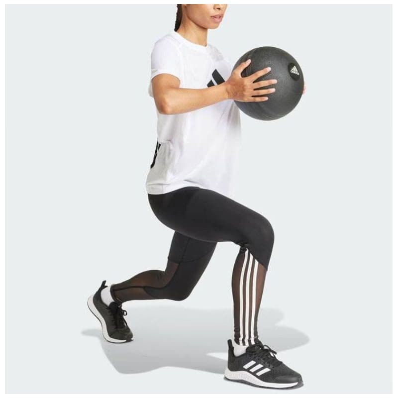 Dámske tréningové tričko s krátkym rukávom ADIDAS WE LOGO T WHITE BLACK 3