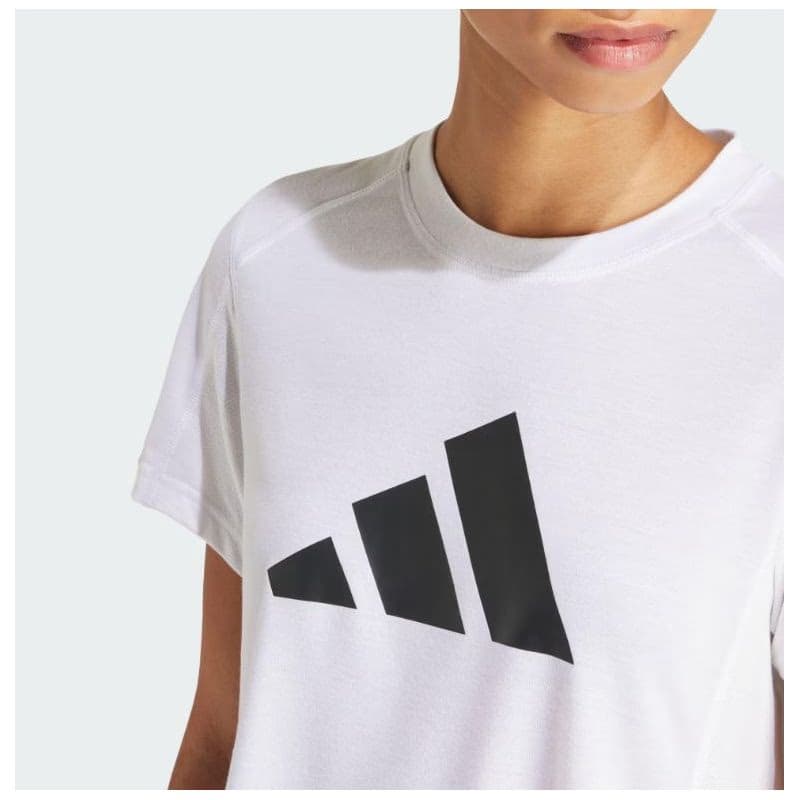 Dámske tréningové tričko s krátkym rukávom ADIDAS WE LOGO T WHITE BLACK 4