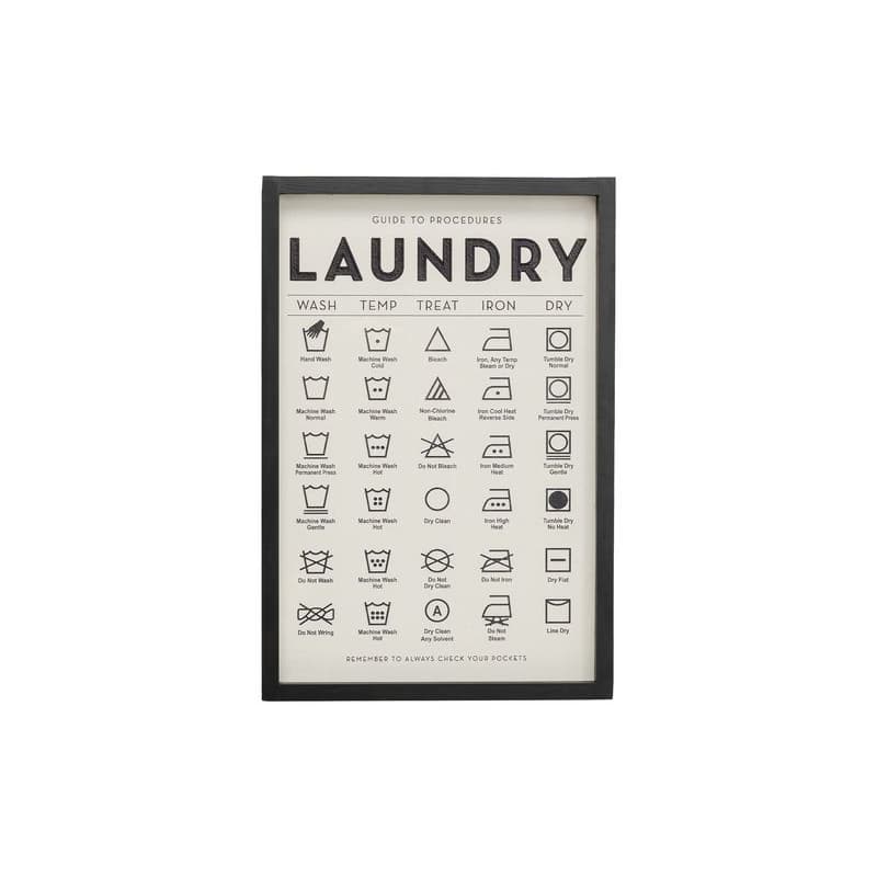 Laundry obraz bielo-čierny 41x61 cm