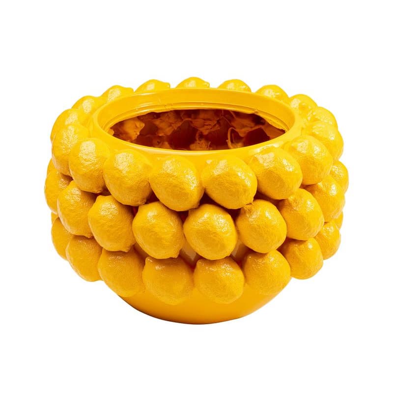 Lemon dekoračný kvetináč žltý 1