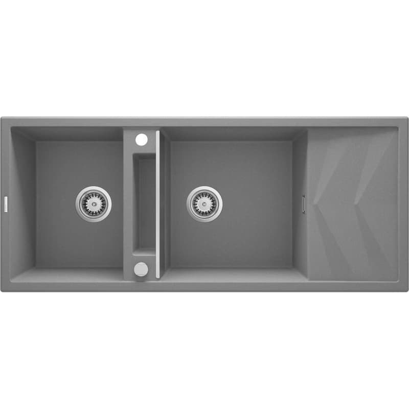 DEANTE DEANTE - Magnetic metallic grey granitový drez, 2-bowl ZRM_S213 1