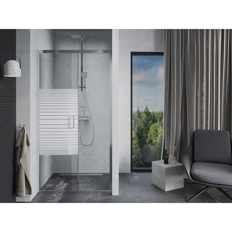 MEXEN - Apia posuvné sprchové dvere 100 cm dekor, chróm 845-100-000-01-20 3
