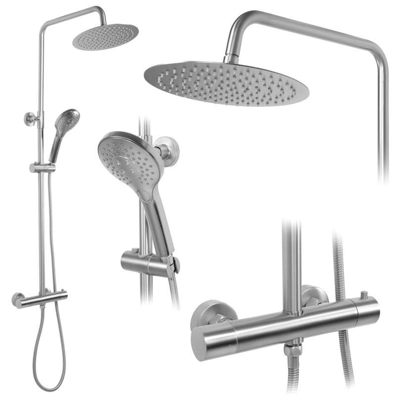 REA REA - Sprchový set s termostatickou batériou 150mm VINCENT Nikel kartáčovaný REA-P6603 1