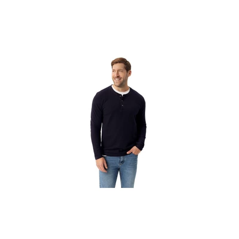 Pánske tričko s dlhým rukávom VOLCANO L-ONYX-NAVY 1