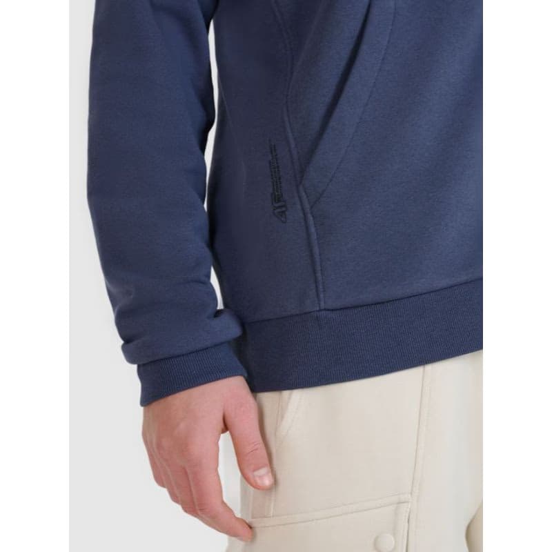 Pánska mikina so zipsom 4F SWEATSHIRT-WSS25TSWSM1584-22S-ANTHRACITE 3