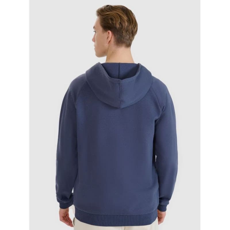 Pánska mikina so zipsom 4F SWEATSHIRT-WSS25TSWSM1584-22S-ANTHRACITE 4