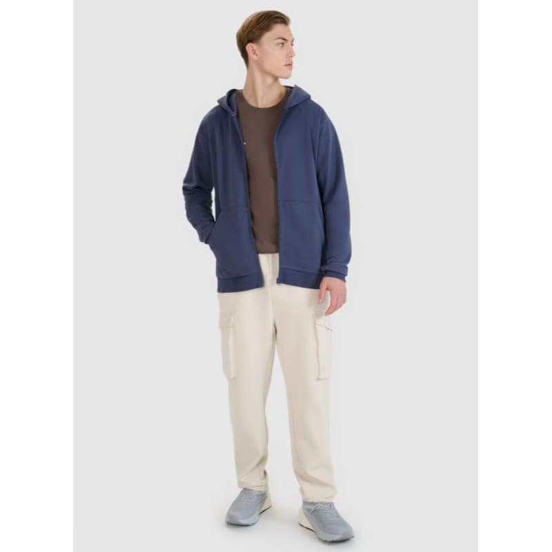 Pánska mikina so zipsom 4F SWEATSHIRT-WSS25TSWSM1584-22S-ANTHRACITE 5