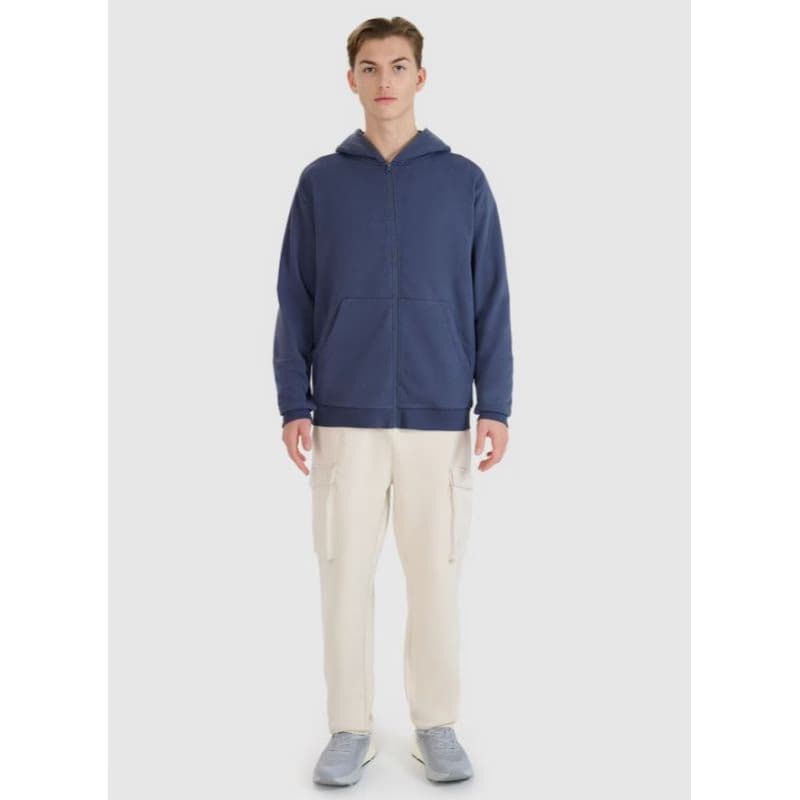 Pánska mikina so zipsom 4F SWEATSHIRT-WSS25TSWSM1584-22S-ANTHRACITE 6