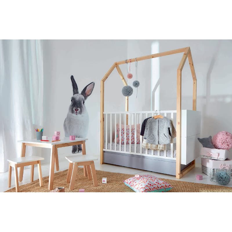 ArtBel Detský set stôl & stolička WOODY Farba: Ružová 3