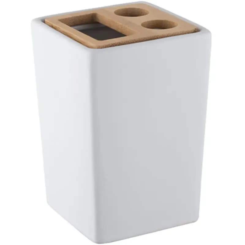Pohár na kefky biely 06578 Pure Bisk 1
