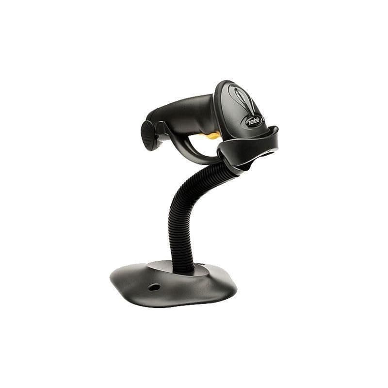 Zebra LS2208, čítačka čiarového kódu, KIT, black, USB-HID + stojan 1