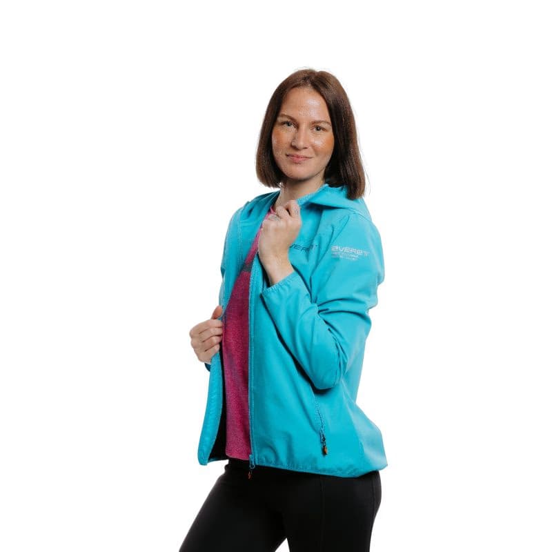 Dámska turistická bunda EVERETT LightSoftshell W blue 2