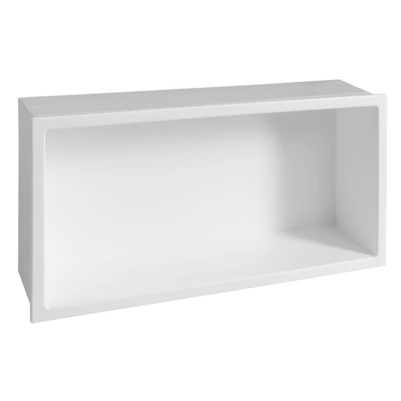 Polysan INSERTA zapustená polica do obkladu, liaty mramor, 800x260 mm, biela 1301-82 3