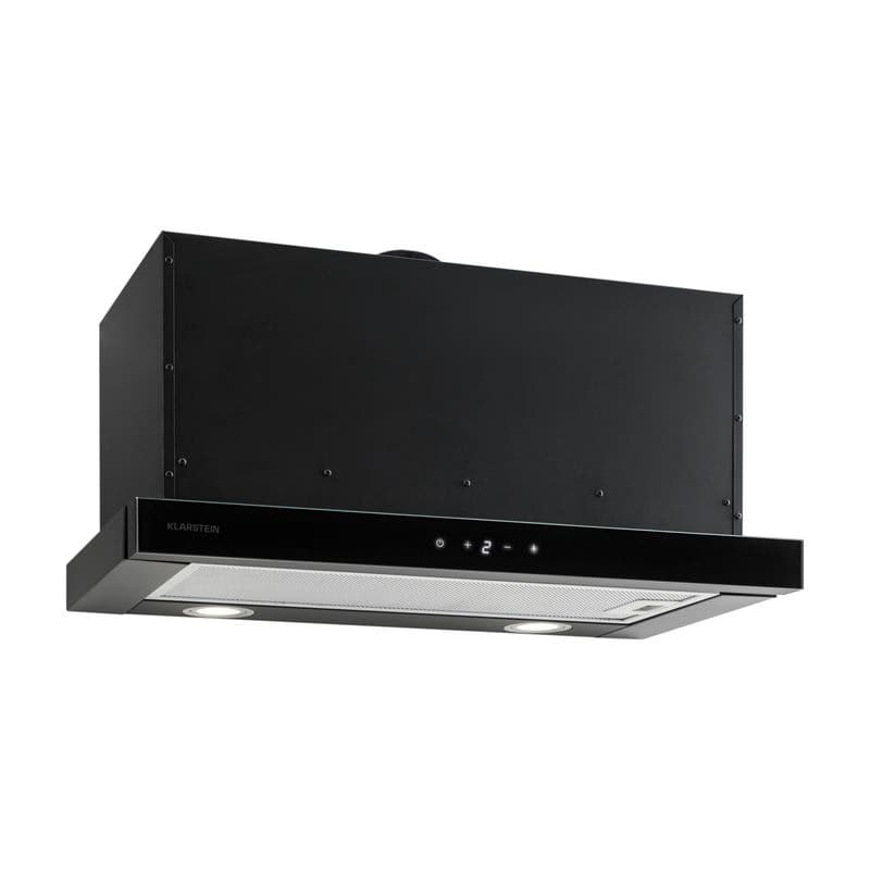 Klarstein Vinea, digestor, 60 cm, vstavaný, 610 m³/h, plochá konštrukcia, čierny 1