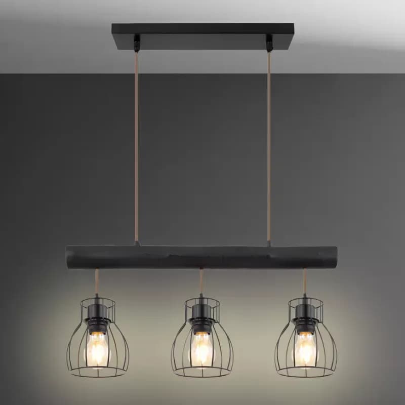 Luster 15326-3NB Čierna LW3 1