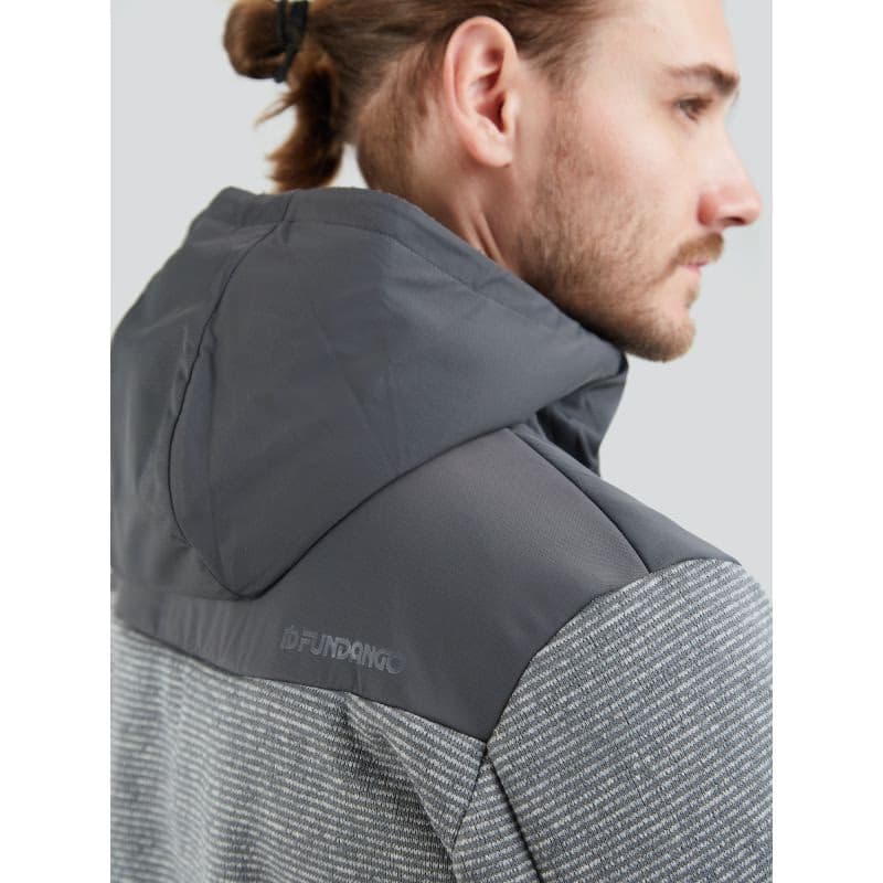 Pánska mikina so zipsom FUNDANGO Ashford Insulated Fleece Jacket-745-grey heather 4