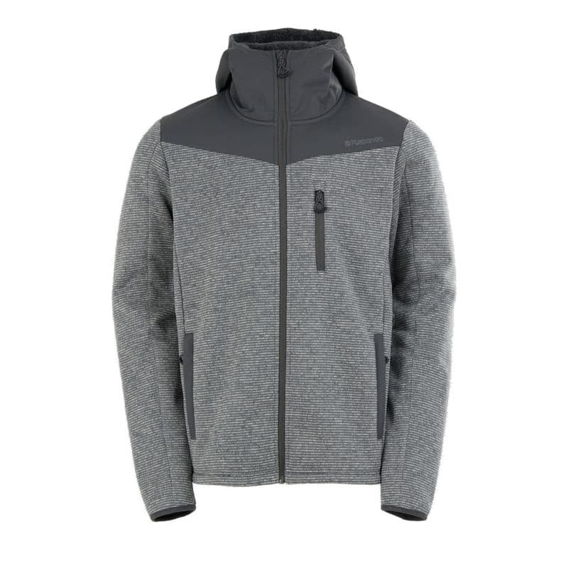 Pánska mikina so zipsom FUNDANGO Ashford Insulated Fleece Jacket-745-grey heather 6