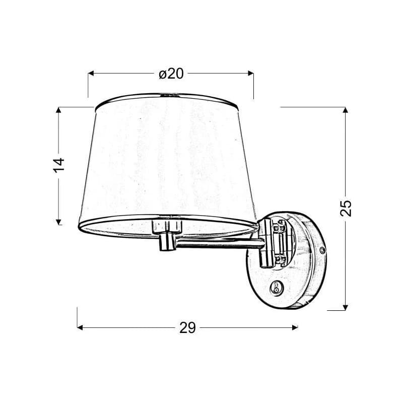 Nástenná lampa IBIS Candellux 5