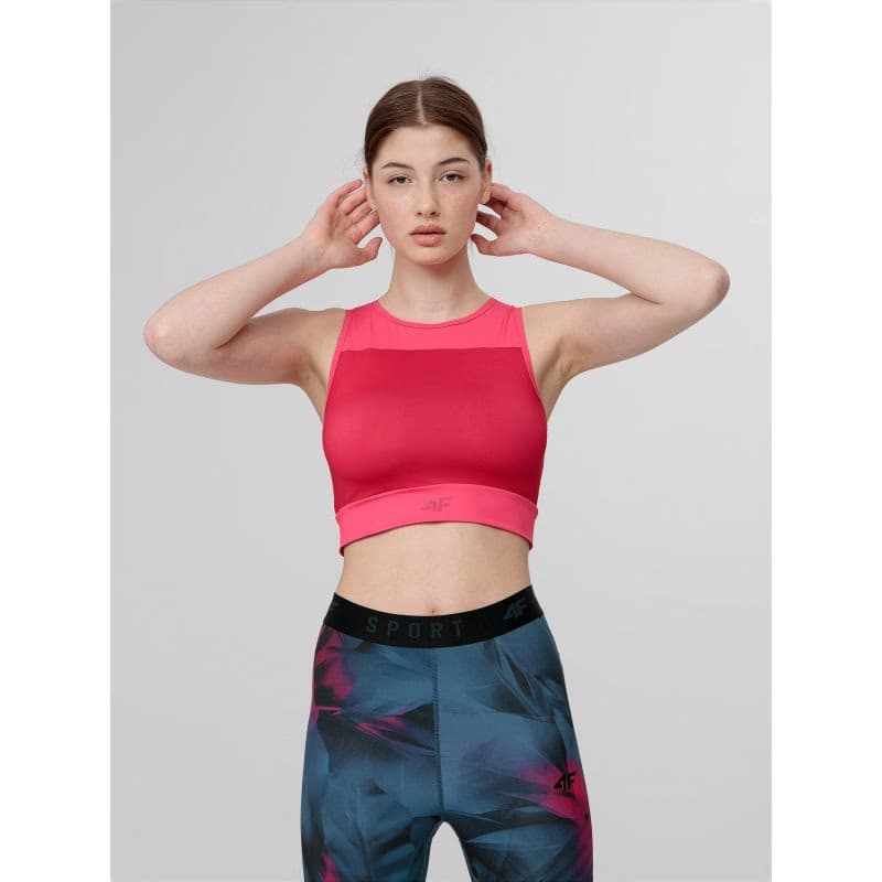 Dámske tréningové tielko 4F WOMENS FUNCTIONAL T-SHIRT TSDF015-61S-DARK RED 2