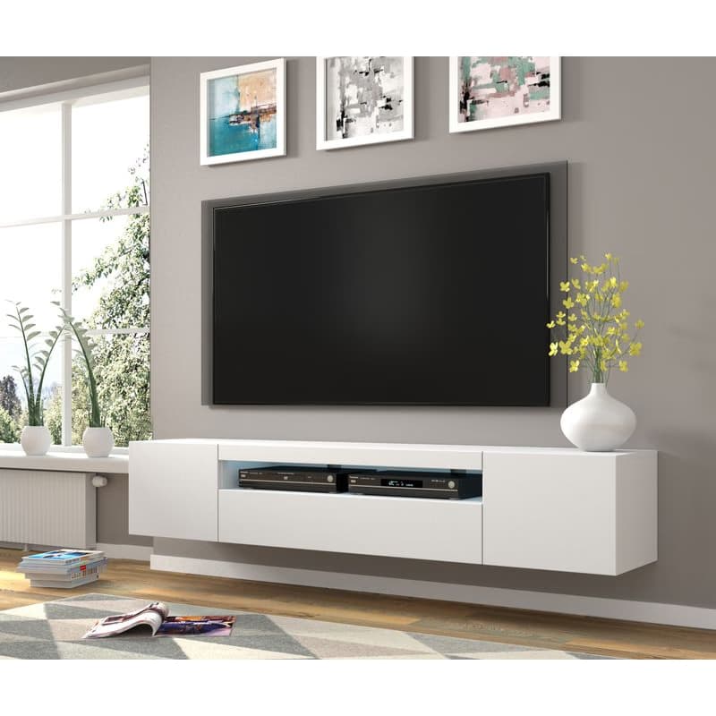 ArtBm TV stolík AURA 200 | biely mat 3