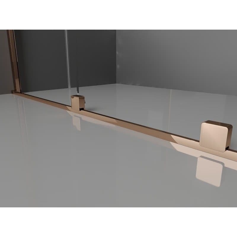 MEXEN/S - Velár sprchovací kút 100 x 90, transparent, ružové zlato 871-100-090-01-60 2