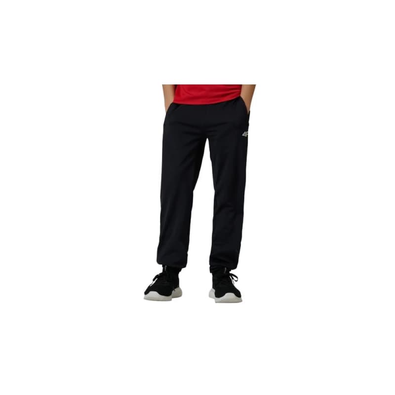 Chlapčenské tepláky 4F JUNIOR TROUSERS FNK M1152-20S-DEEP BLACK