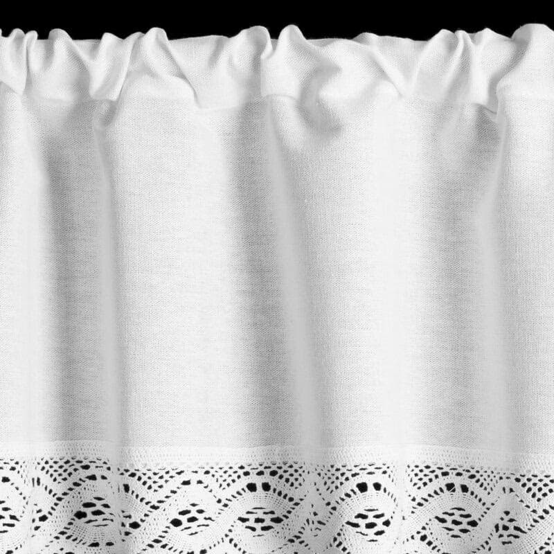 ArtFir Krátka záclona VINCE P | biela 150 x 40 cm 3