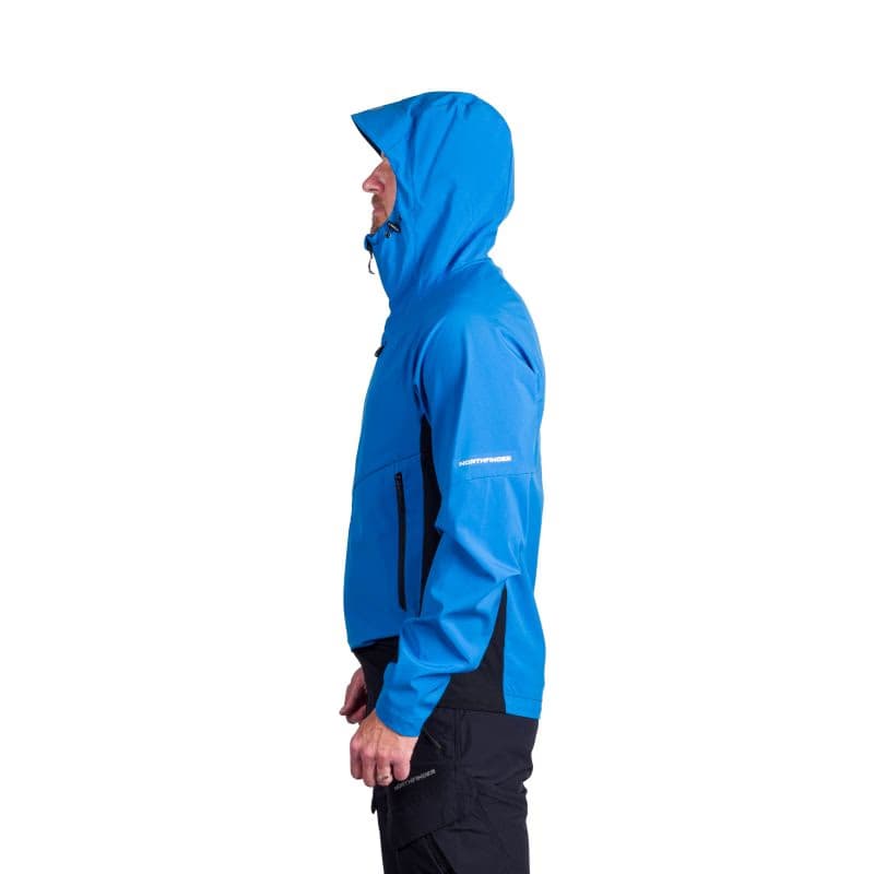 Pánska turistická softshellová bunda NORTHFINDER CIRO-282blueblack 2