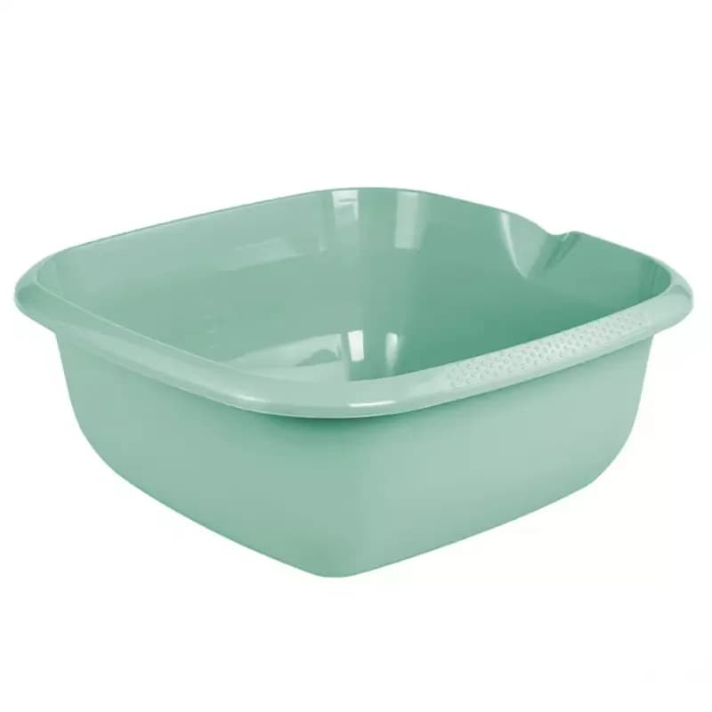 Štvorcová misa s výlevkou zelená 38x38x15 13l 315 1