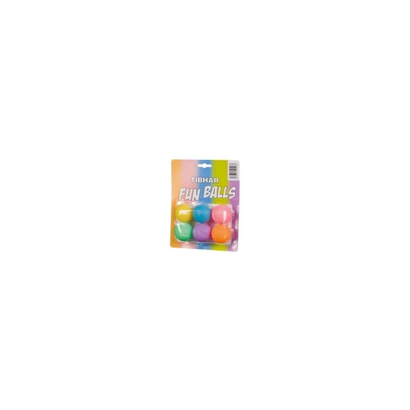 Stolnotenisové loptičky TIBHAR Tibhar Funballs, x6, multicolor