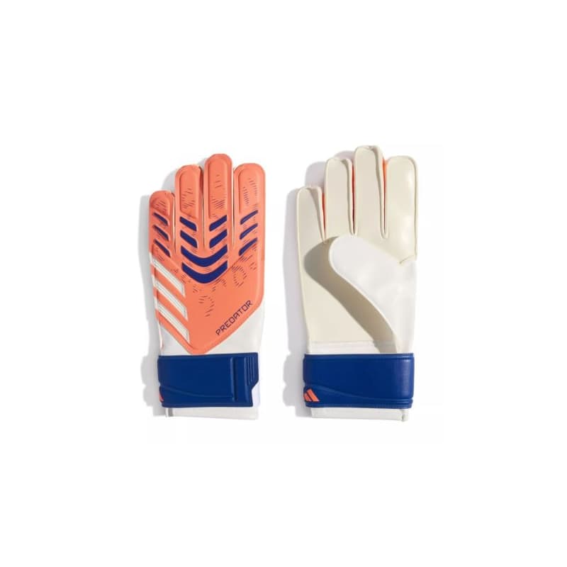 Detské futbalové brankárske rukavice ADIDAS PRED GL TRN J SIGCOR WHITE LUCBLU