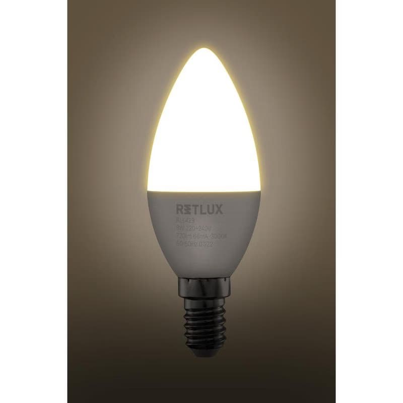 RLL 429 C37 E14 sviečka 8W WW RETLUX 2