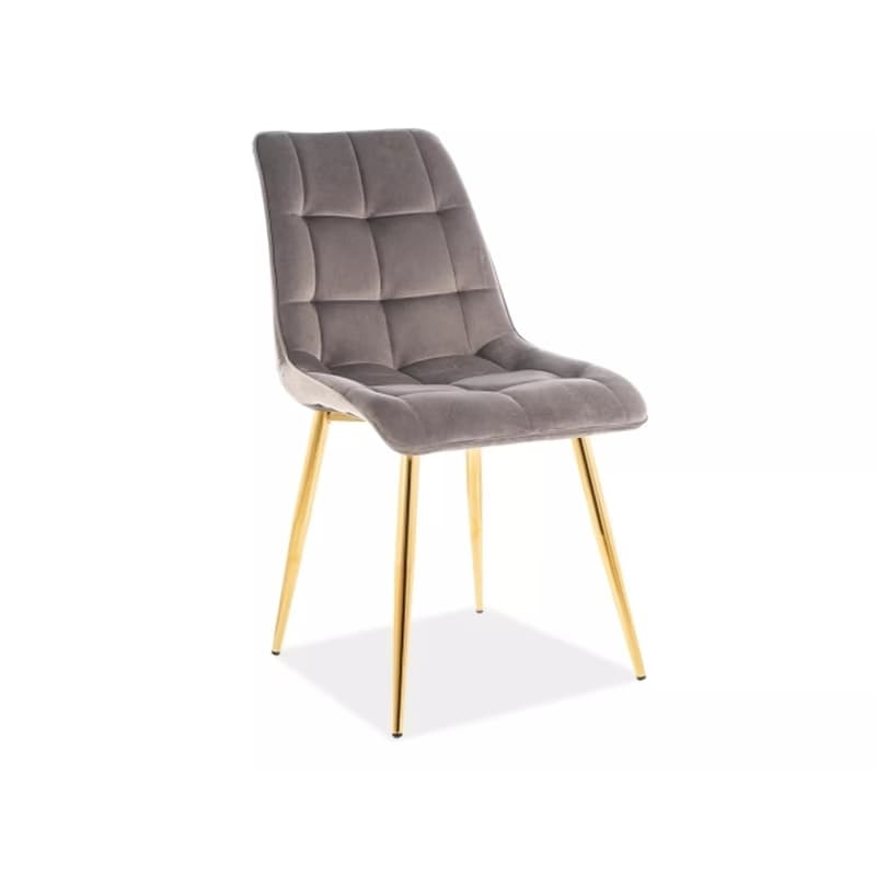 Signal Jedálenská stolička CHIC VELVET | zlaté nohy Farba: Granátová / Bluvel 86 4
