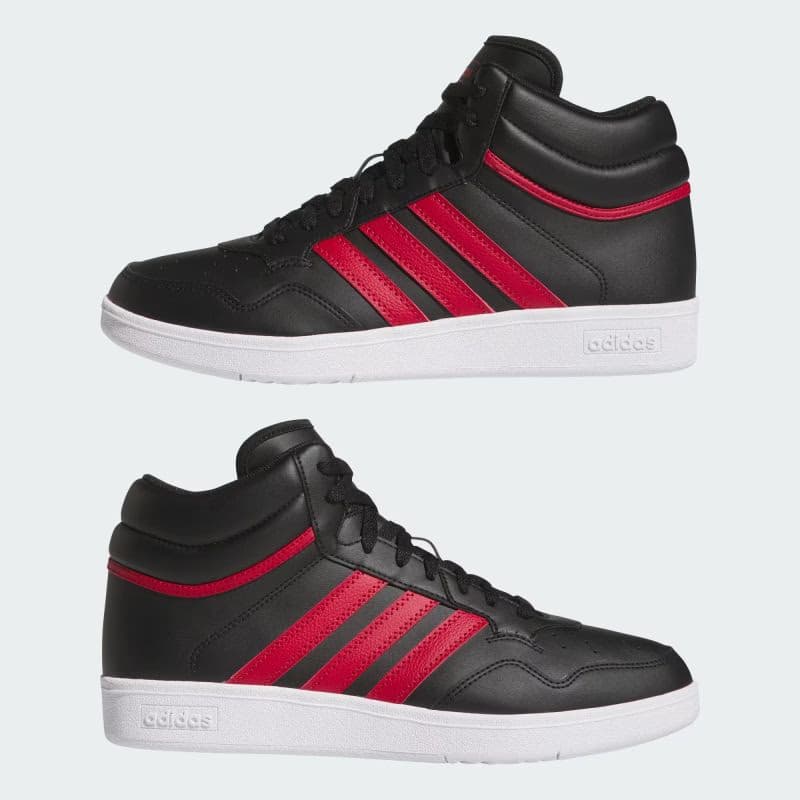 Pánska rekreačná obuv ADIDAS Hoops 4.0 Mid M core black team victory red cloud white 5