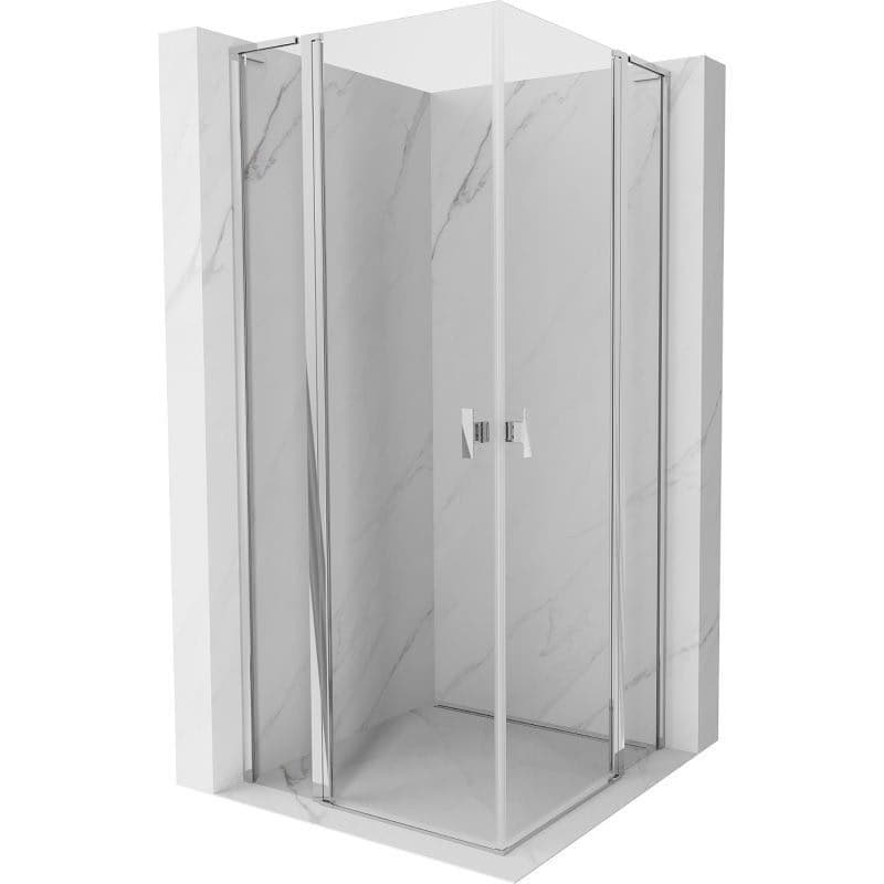 MEXEN/S - Mist L Duo sprchovací kút dvere krídlové 105 x 105, transparent, chróm 8A4L-105-105-01-00